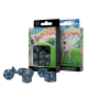Набір кубиків Набір кубиків Llama Dark Blue & White Dice Set (7) (SLLA03)