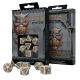 Набор кубиков Dwarven Beige & black Dice Set (7) (SDWA01)