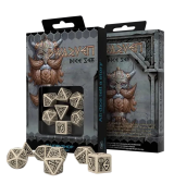 Набір кубиків Dwarven Beige & black Dice Set (7) (SDWA01)