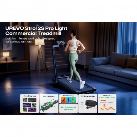 Беговая дорожка Urevo Strol 2S Pro URTM036 Black (1120871)