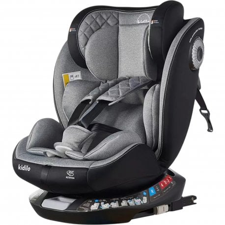 Дитяче автокрісло Kidilo G406 Light Grey (1171382)