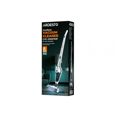 Ручной аккумуляторный пылесос Ardesto White (CVC-X0621WB)