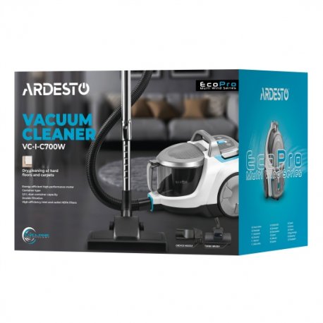 Пылесос Ardesto White (VC-I-C700W)