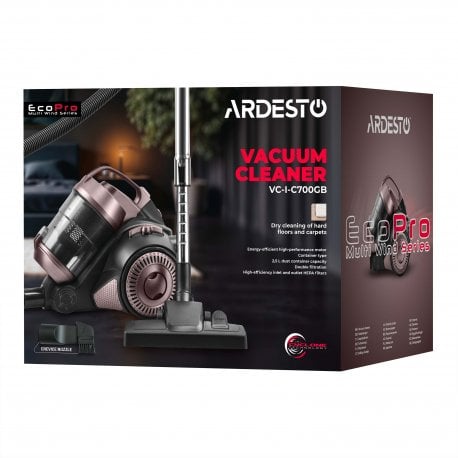 Пилосос Ardesto Black (VC-I-C700GB)