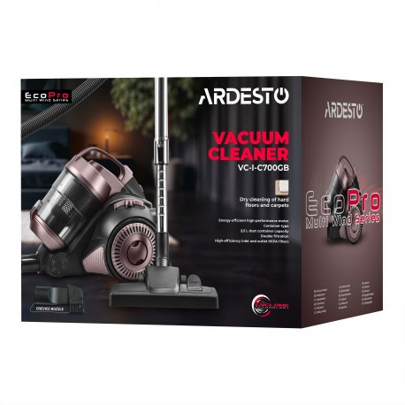 Пылесос Ardesto Black (VC-I-C700GB)