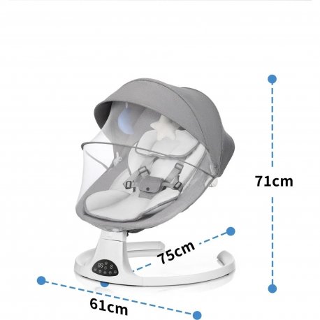Детский шезлонг Dearest Baby (6956062000202) Light Grey (1132129)