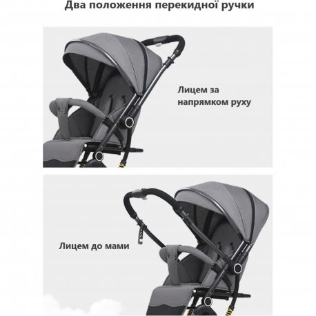 Дитяча коляска прогулянкова Kidilo 525Baby Grey (1132142)