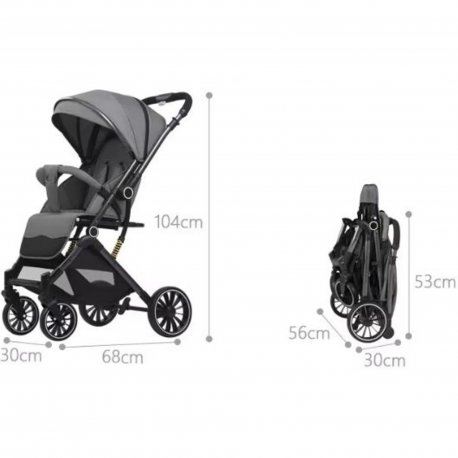 Дитяча коляска прогулянкова Kidilo 525Baby Grey (1132142)