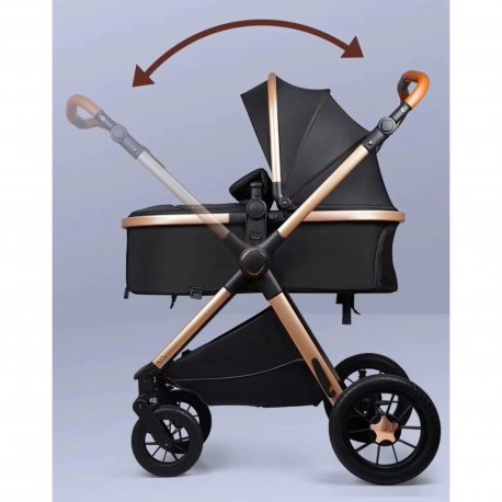 Универсальная коляска трансформер 3 в 1 Kidilo H2D Black (1111556)