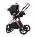 Универсальная коляска трансформер 3 в 1 Kidilo H2D Black (1111556)