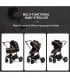 Універсальна коляска трансформер 3 в 1 Kidilo H2D Black (1111556)