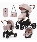 Універсальна коляска трансформер 3 в 1 Kidilo H2D Khaki Beige(1071347)