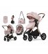 Універсальна коляска трансформер 3 в 1 Kidilo H2D Khaki Beige(1071347)