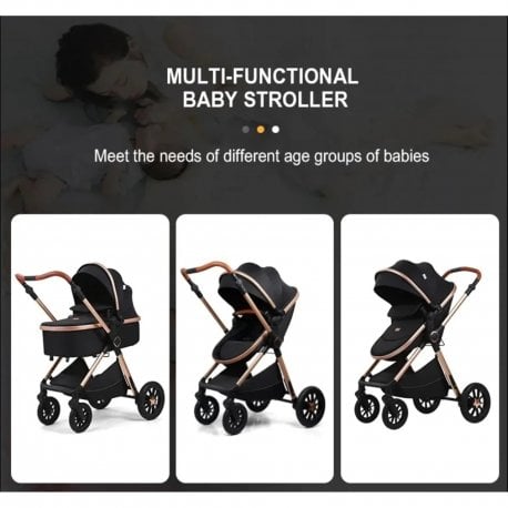Універсальна коляска трансформер 3 в 1 Kidilo H2D Khaki Beige(1071347)