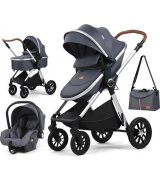 Універсальна коляска трансформер 3 в 1 Kidilo H2D Grey (1071346)