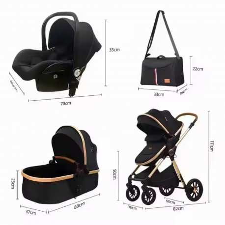Універсальна коляска трансформер 3 в 1 Kidilo H2D Grey (1071346)