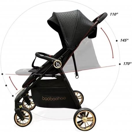 Коляска прогулочная Baobaohao A5 Black (1171397)