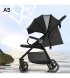 Коляска прогулочная Baobaohao A5 Black (1171397)