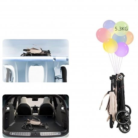 Коляска прогулочная Baobaohao A5 Black (1171397)