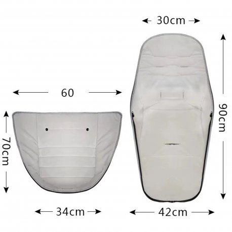 Теплий конверт у коляску Kidilo 601 Grey (1171411)