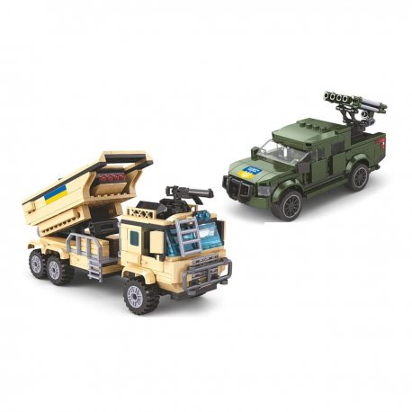 Конструктор Limo Toy HIMARS + Бандеромобіль (KB1106)