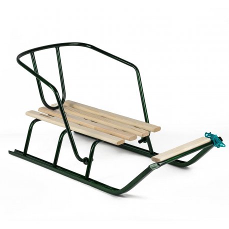 Санки детские Спутник Снеговик без ручки Green (SS102)