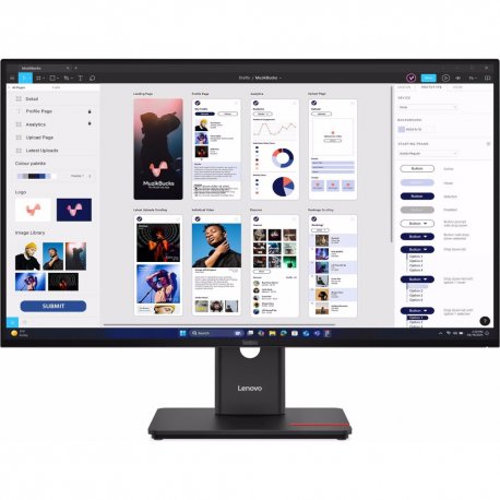 Монитор игровой Lenovo T32UD-40 Eclipse Black (64B0GAT1UA)