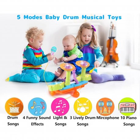 Дитячий барабан Smart Baby (6928270764726)