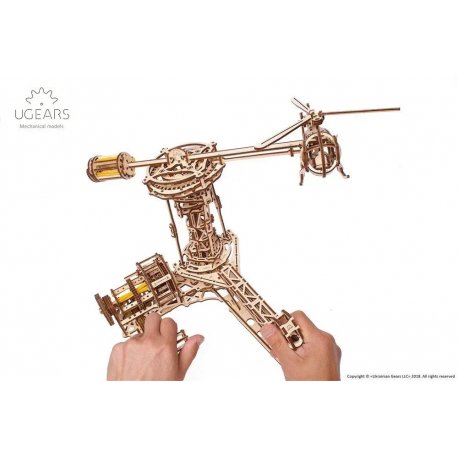 Пазл 3D Ugears механічний Авіатор 726 дет (70053)