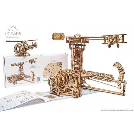 Пазл 3D Ugears механічний Авіатор 726 дет (70053)