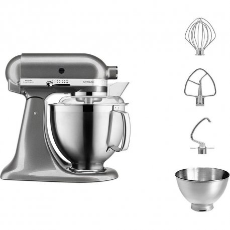 Міксер планетарний KitchenAid Artisan 5KSM185PSEGR 4.8L Silver (5KSM185PSEGR)