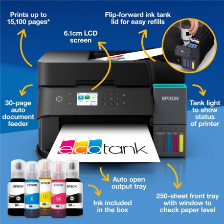 БФП струменевий A4 Epson кольоровий L6370 (C11CL43405)
