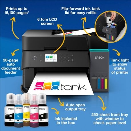 МФУ струйный A4 Epson цветной L6370 (C11CL43405)