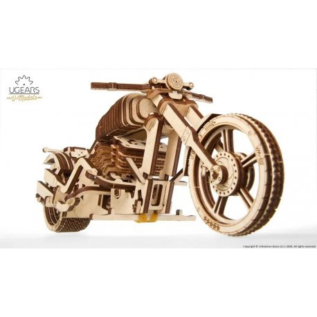 Пазл 3D Ugears механічний Байк VM-02 189 дет (70051)