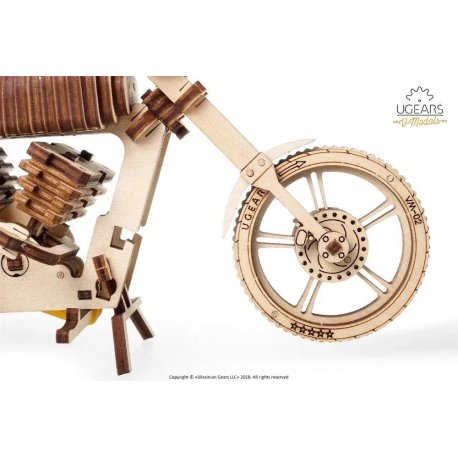 Пазл 3D Ugears механічний Байк VM-02 189 дет (70051)