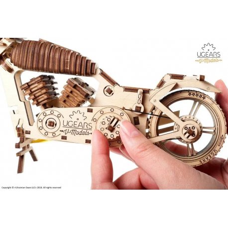 Пазл 3D Ugears механічний Байк VM-02 189 дет (70051)