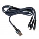 Кабель LP 3в1 USB 3.0 to Type-C/Lightning/Micro-USB 1.2m Black (C20CM) Кабель LP 3в1 USB 3.0 to Type-C/Lightning/Micro-USB 1.2m Black (C20CM)