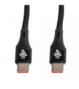 Кабель LP Type-C to Type-C 65W 1м Black (C201MCI)