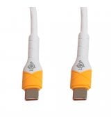 Кабель LP Type-C to Type-C 65W QC 1m White (C651MC2)