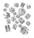 Набір кубиків Full Pack of D6s: Pearl&Black (S20602)