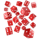 Набор кубиков Full Pack of D6: Red&White (S20606) Набор кубиков Full Pack of D6: Red&White (S20606)