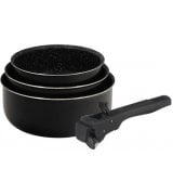 Набір ковшів Bergner Click & cook (4 шт) Black (BG-31602-BK)