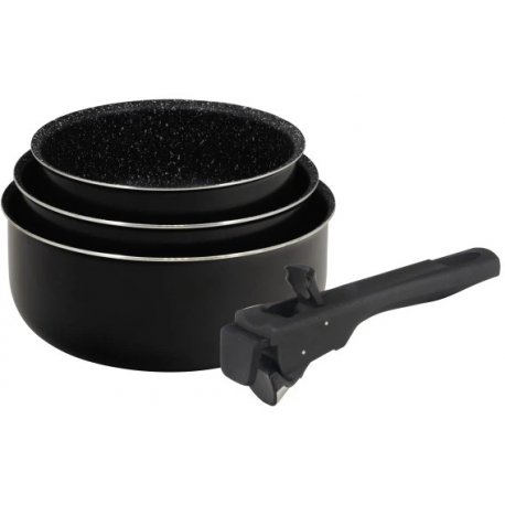 Набор ковшей Bergner Click & cook (3 шт) Black (BG-31602-BK)