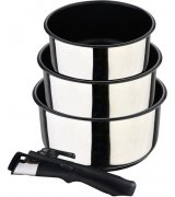 Набір ковшів Bergner Click & cook (3 шт) Steel (BG-32293-MM)