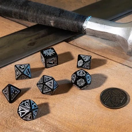 Набор кубиков The Witcher Dice Set. Геральт - Silver Sword Dice Set (7) (SWGE04)