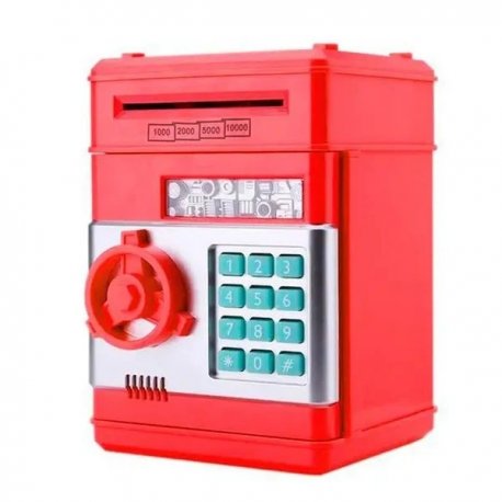 Копилка-сейф Number Bank с кодовым замком Red (LS062RD)