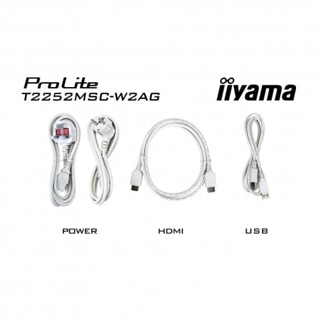 Монитор iiyama T2252MSC-W2AG 21.5" IPS White (T2252MSC-W2AG)