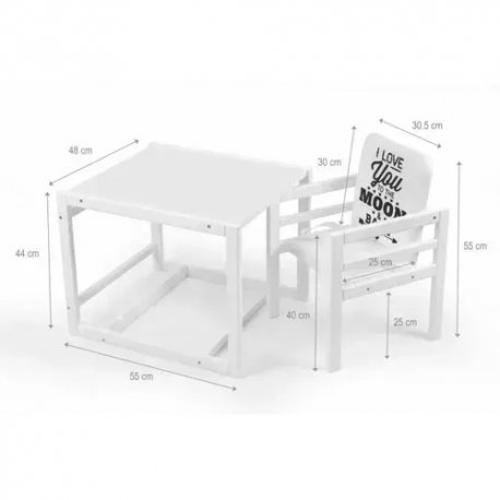 Стілець для годування Ommi Color White (ST-286WT)