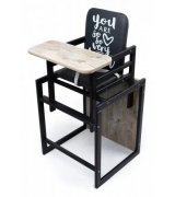 Стілець для годування Ommi Graphite Klondike Oak (ST-292BLC)