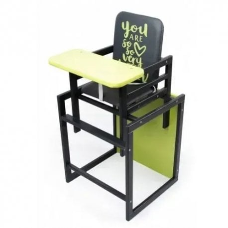 Стілець для годування Ommi Graphite Lime (ST-22GLM)